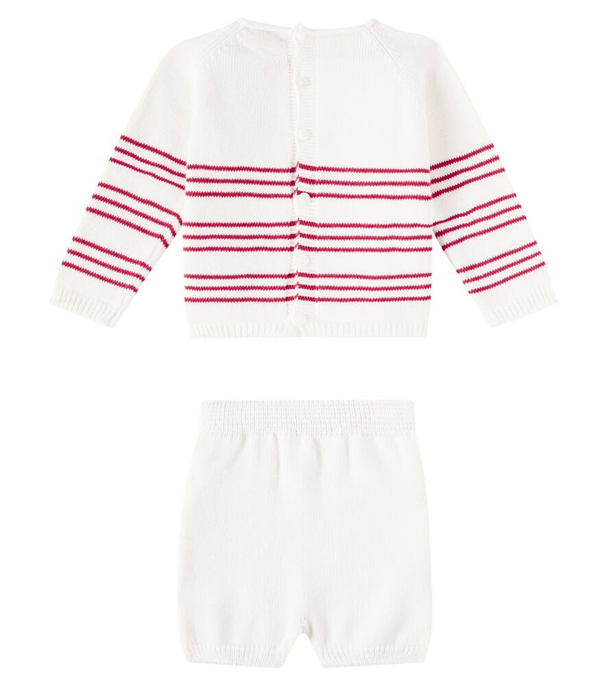 La Coqueta Baby Set Ancla Aus Pullover Und Shorts In Weiss