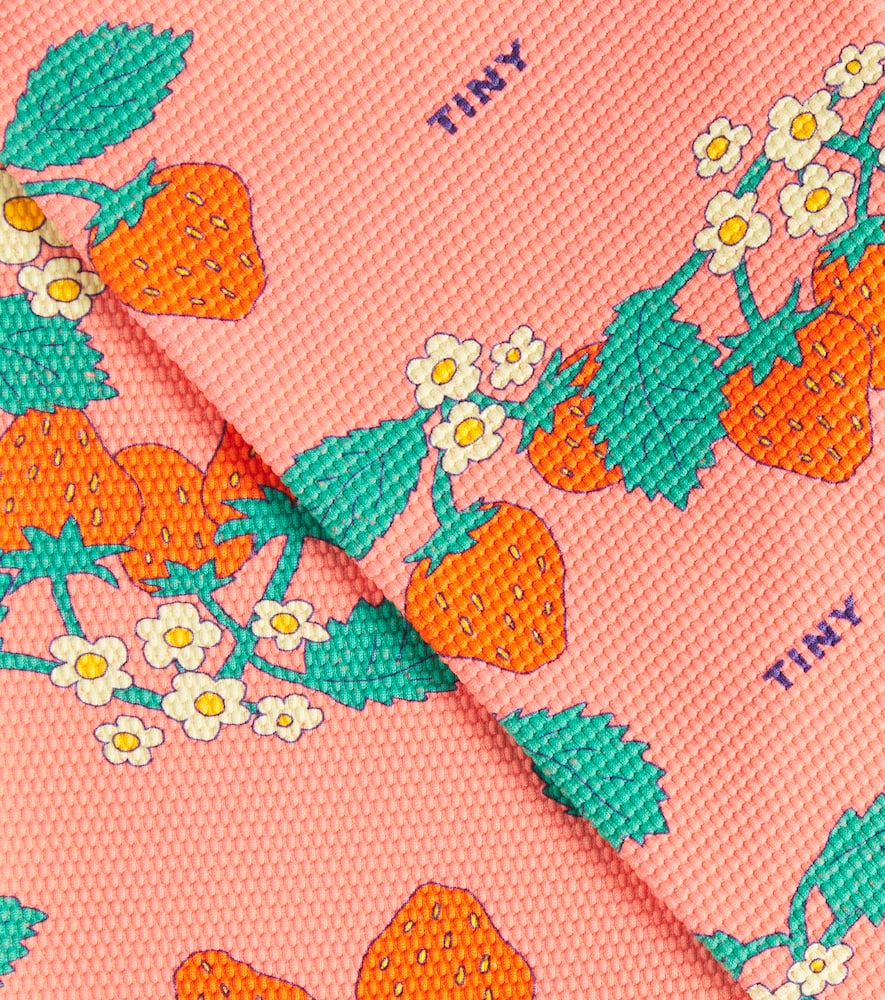 Tinycottons Strawberries Printed Leggings In Pink