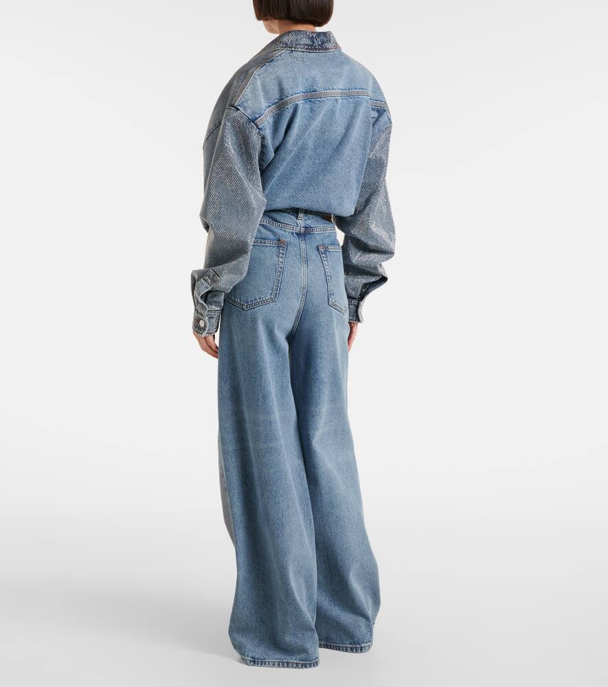 Stella Mccartney Denim Embellished Hotfix Jeans
