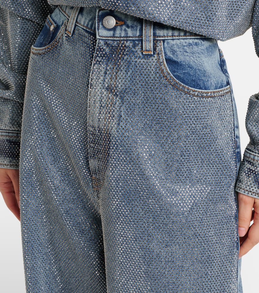 Stella Mccartney Denim Embellished Hotfix Jeans