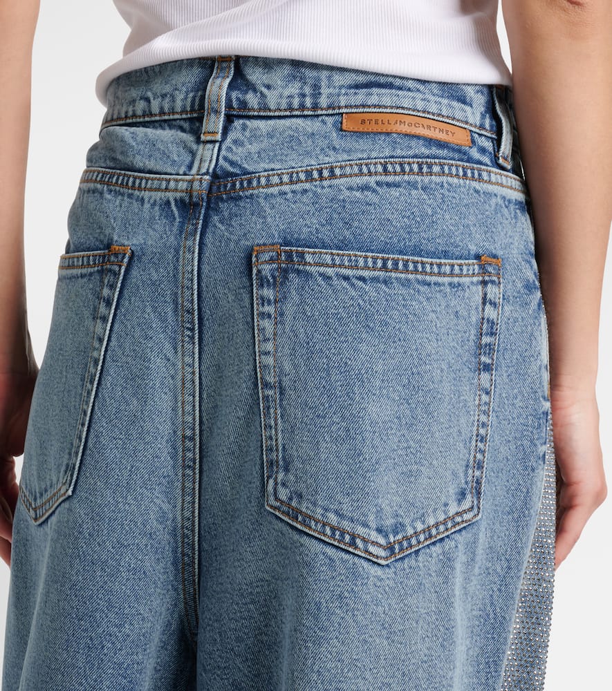 Stella Mccartney Denim Embellished Hotfix Jeans