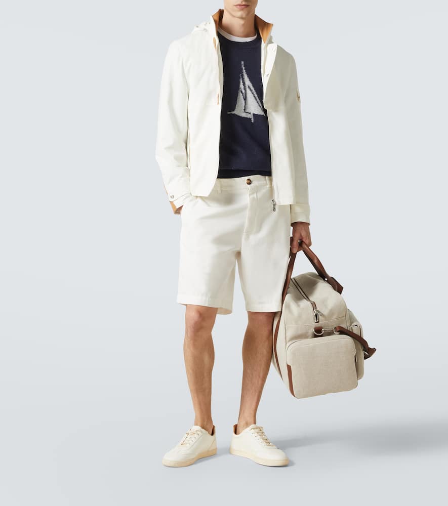 Brunello Cucinelli Cotton-blend Jacket In White