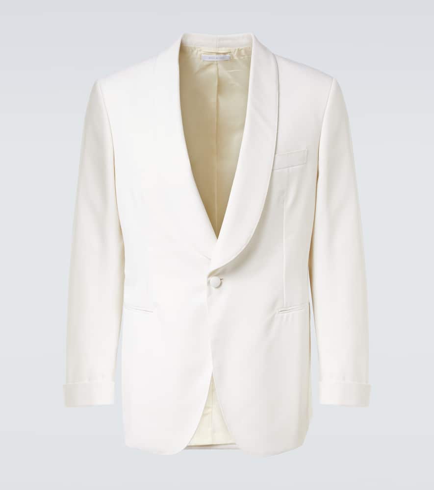 Brioni Wool Blazer In White