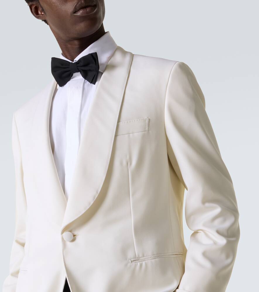 Brioni Wool Blazer In White