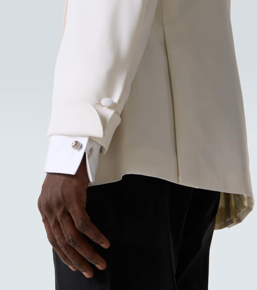 Brioni Wool Blazer In White
