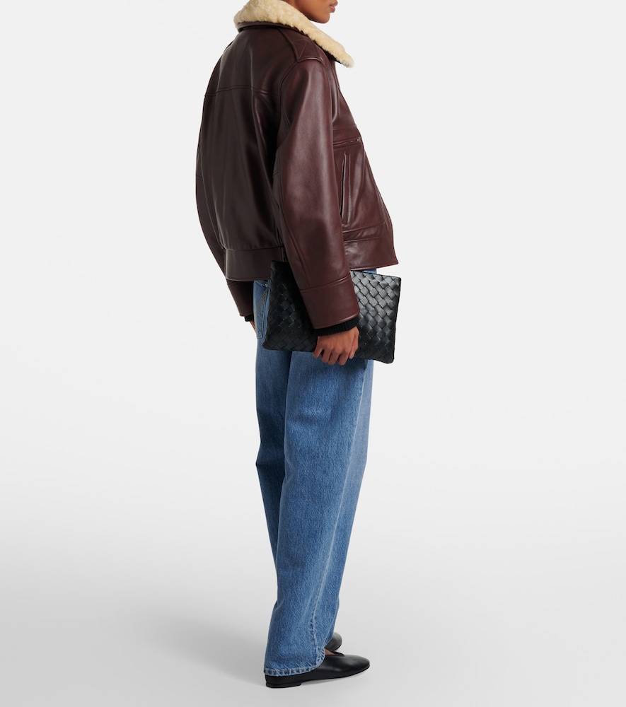 Intrecciato Medium Leather Pouch