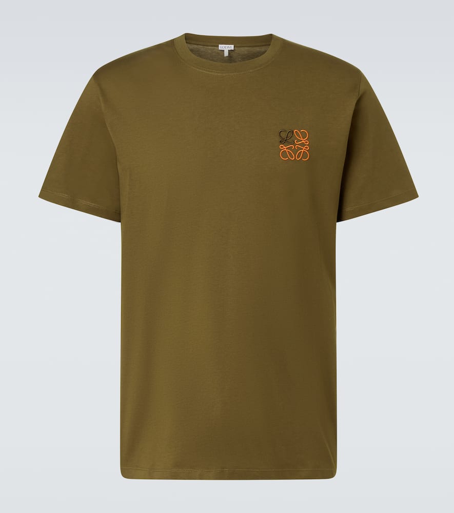Loewe Anagram Cotton Jersey T-shirt In Green