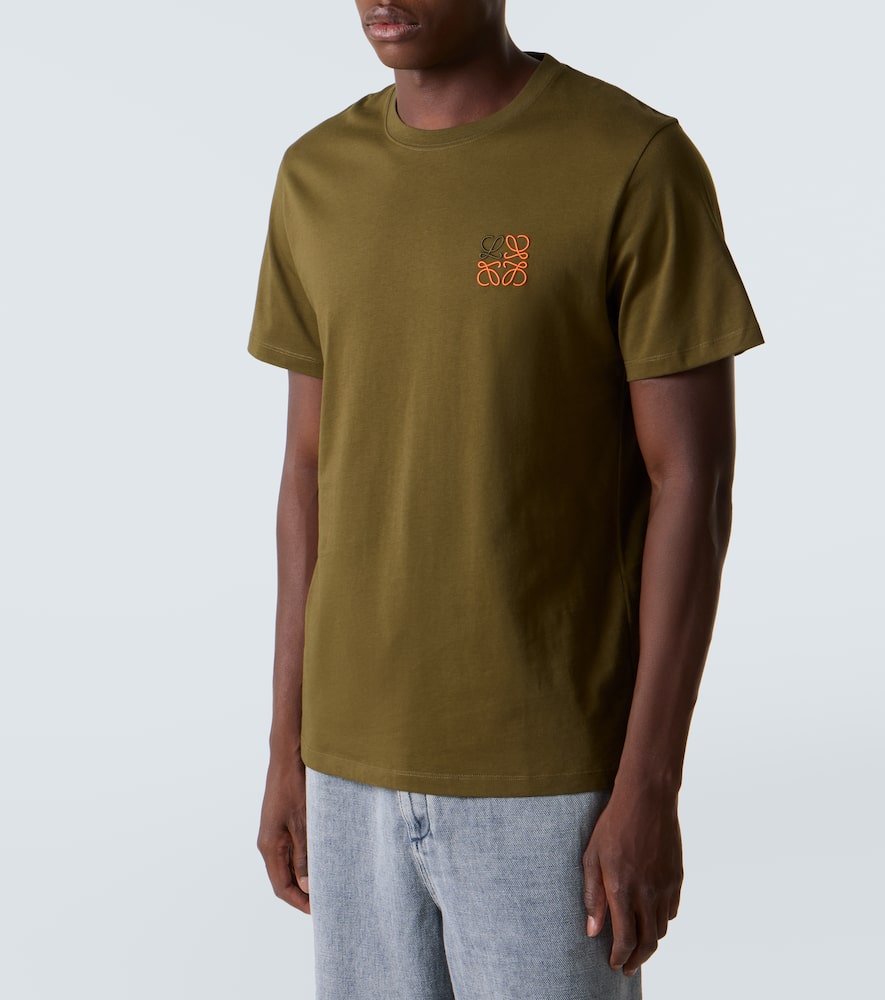 Loewe Anagram Cotton Jersey T-shirt In Green