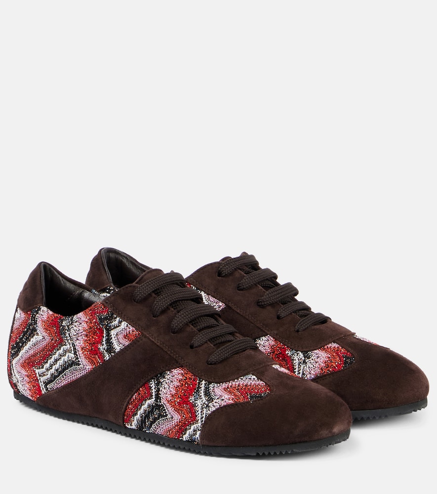 Missoni Sneakers in suede con lamé