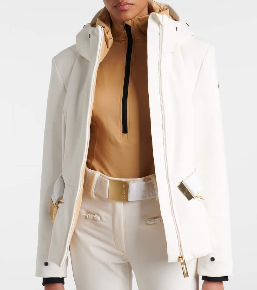 Goldbergh Prezioso Faux Fur-trimmed Down Ski Jacket In White