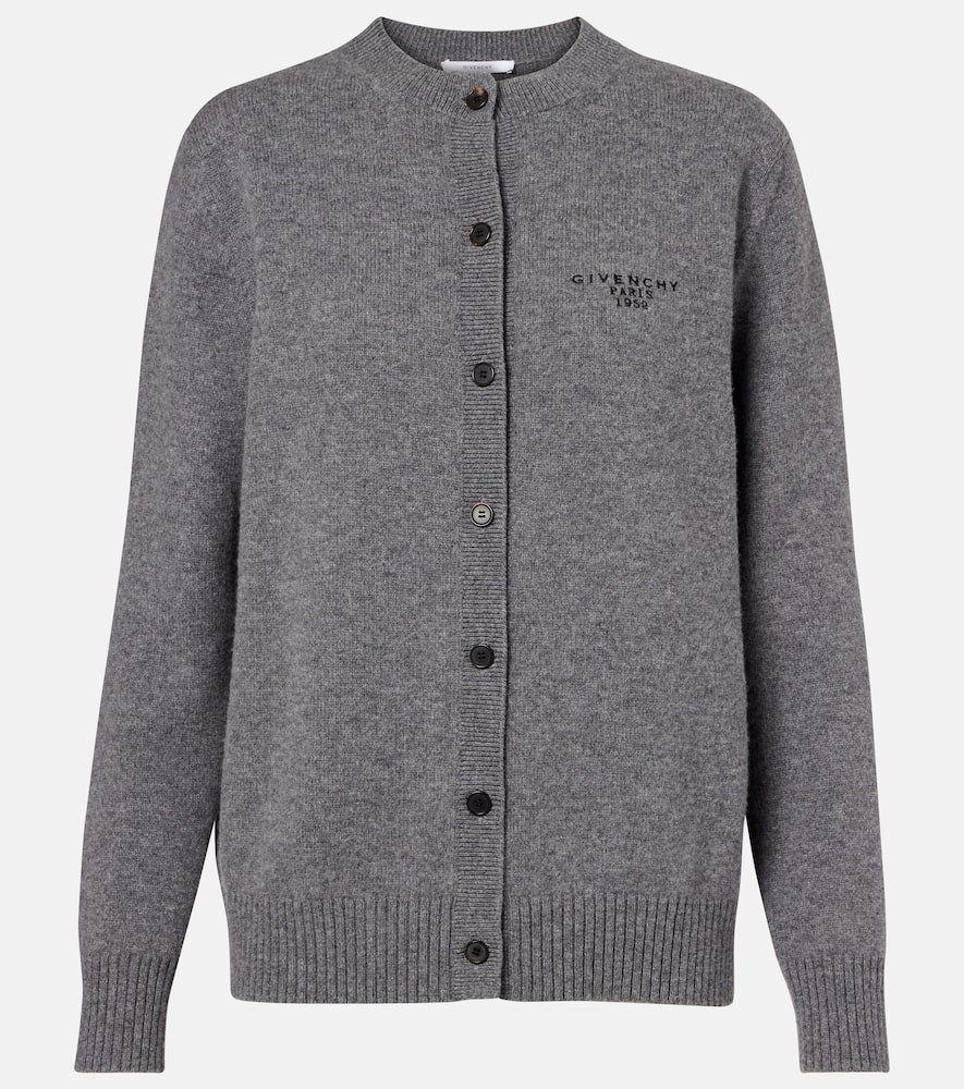 Givenchy Wool And Cashmere Cardigan In Blue