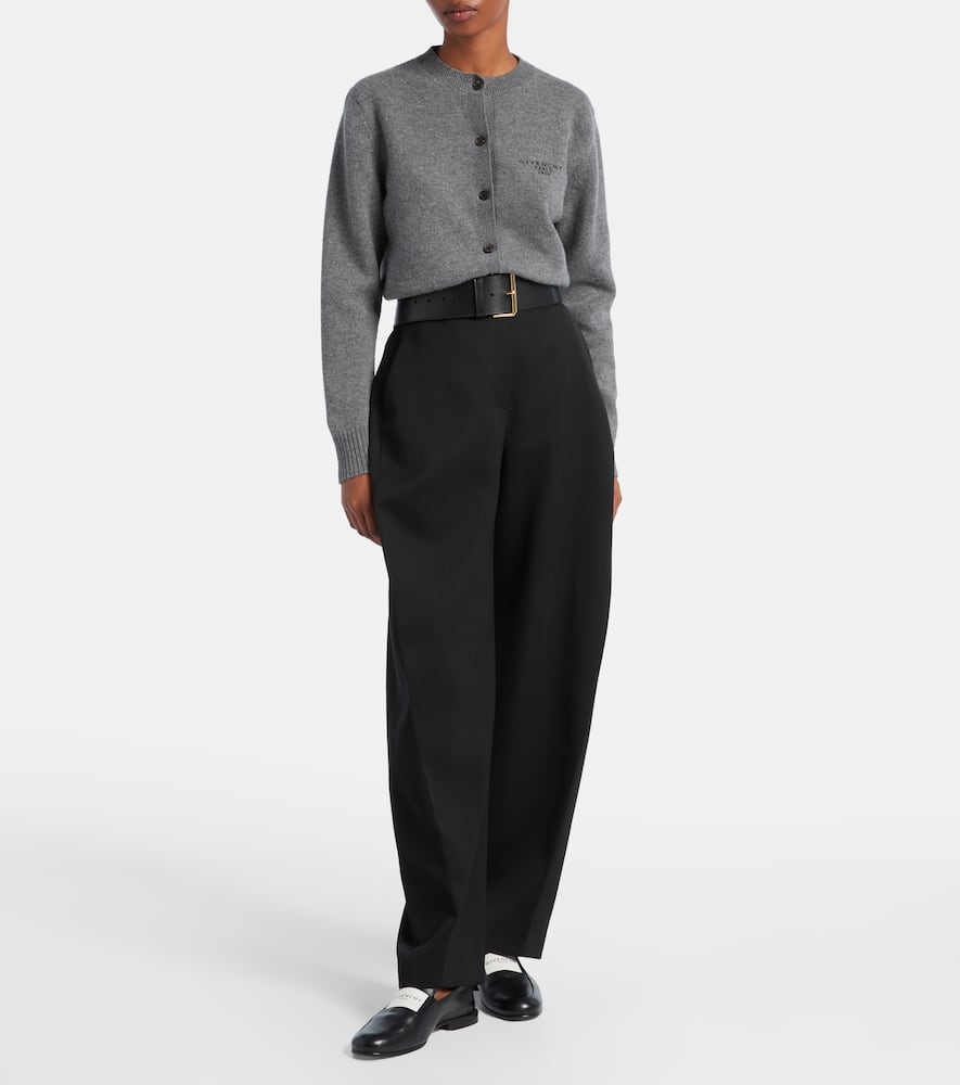 Givenchy Wool And Cashmere Cardigan In Blue