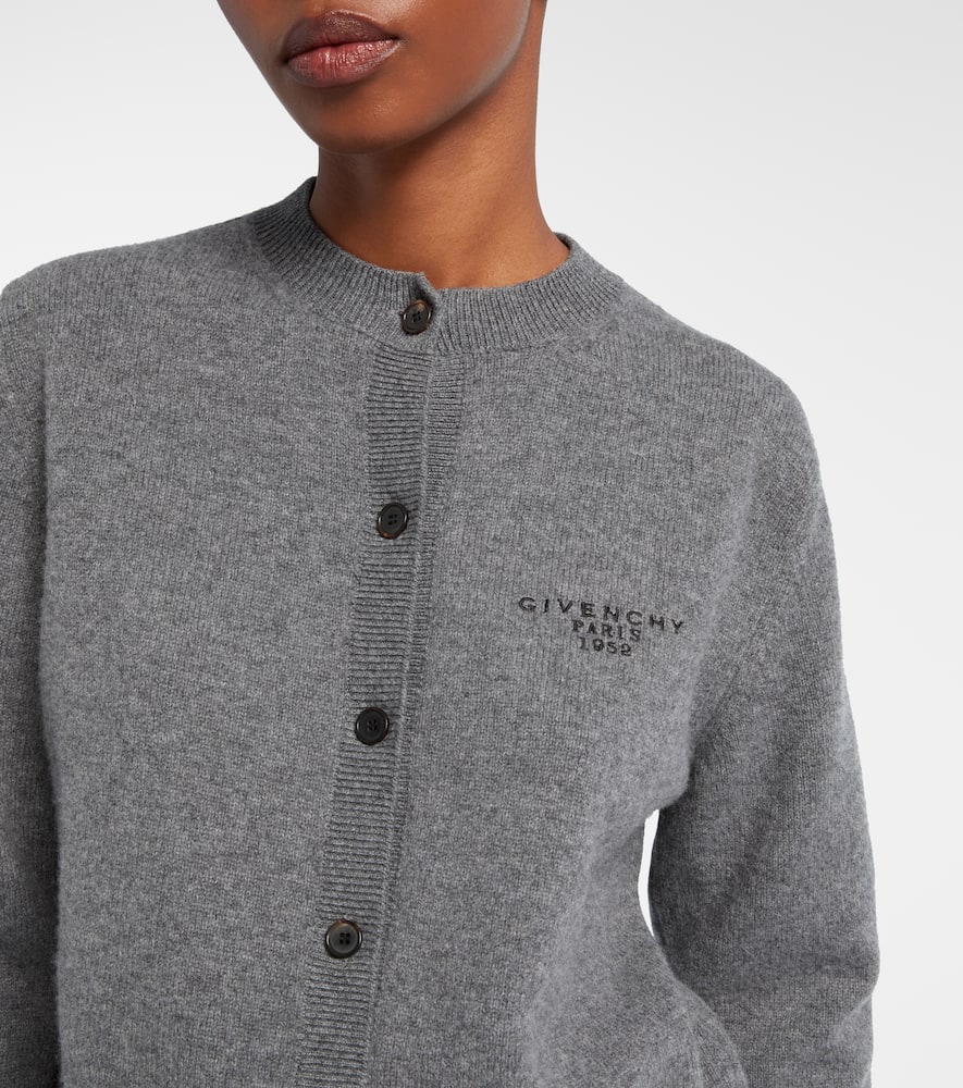 Givenchy Wool And Cashmere Cardigan In Blue