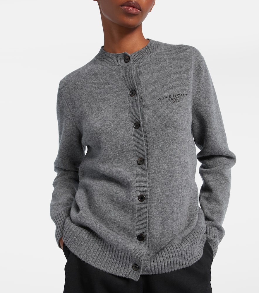 Givenchy Wool And Cashmere Cardigan In Blue