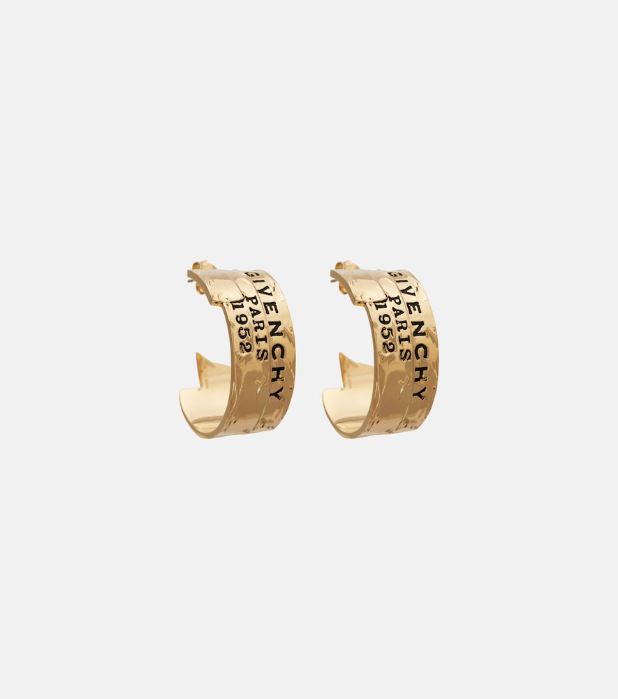 Givenchy Logo hoop earrings
