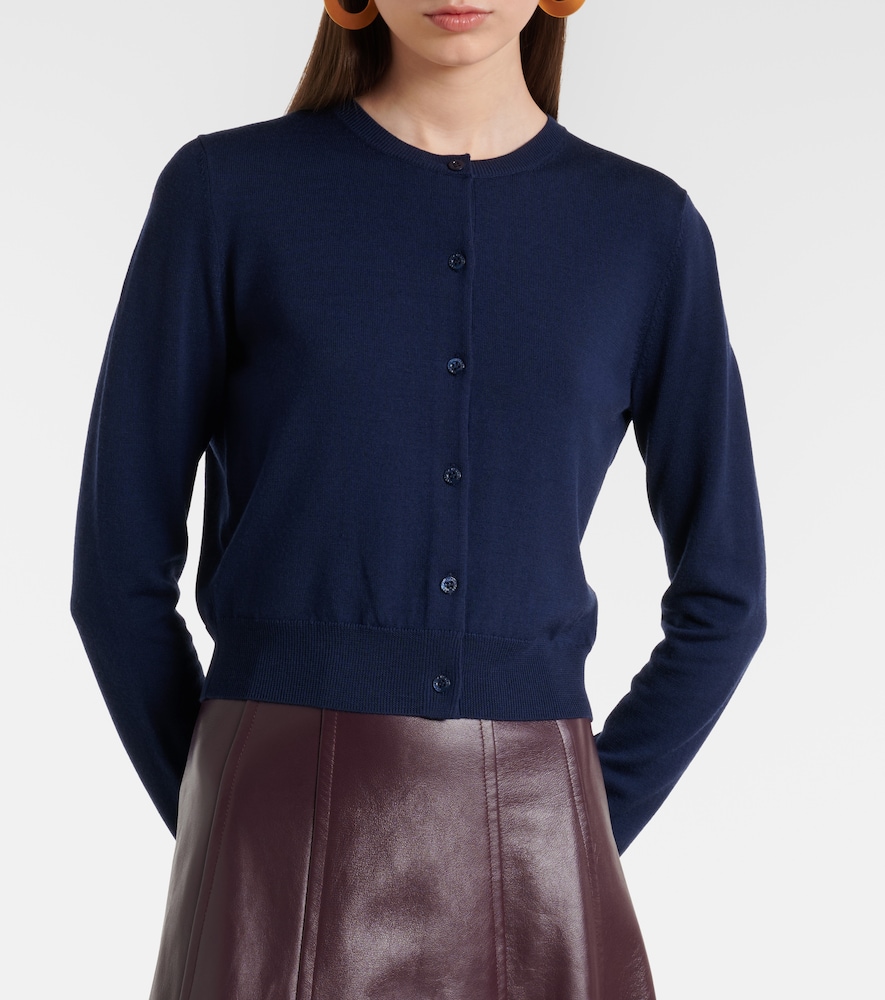  Carolina Herrera Carolina Herrera Cropped Wool Cardigan 