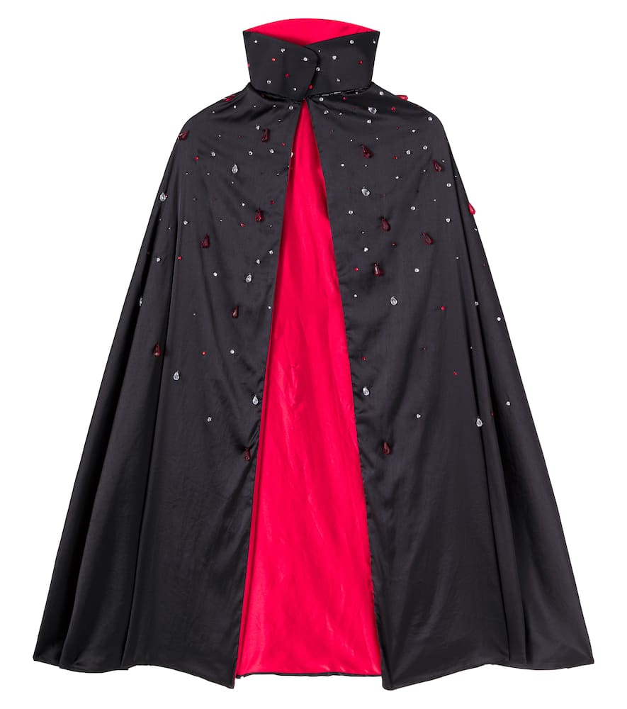 Tutu Du Monde Verziertes Cape Transylvania Aus Satin In Black