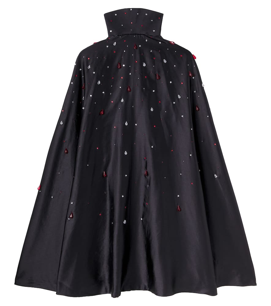 Tutu Du Monde Verziertes Cape Transylvania Aus Satin In Black