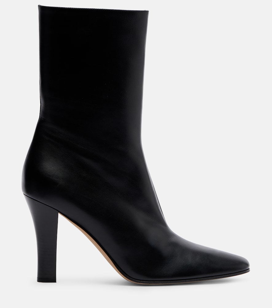  The Row The Row Mona Leather Ankle Boots 