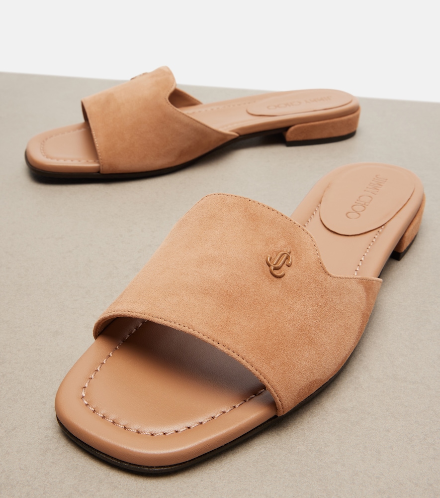 Jimmy Choo Jimmy Choo Pantoletten Dina Aus Veloursleder 