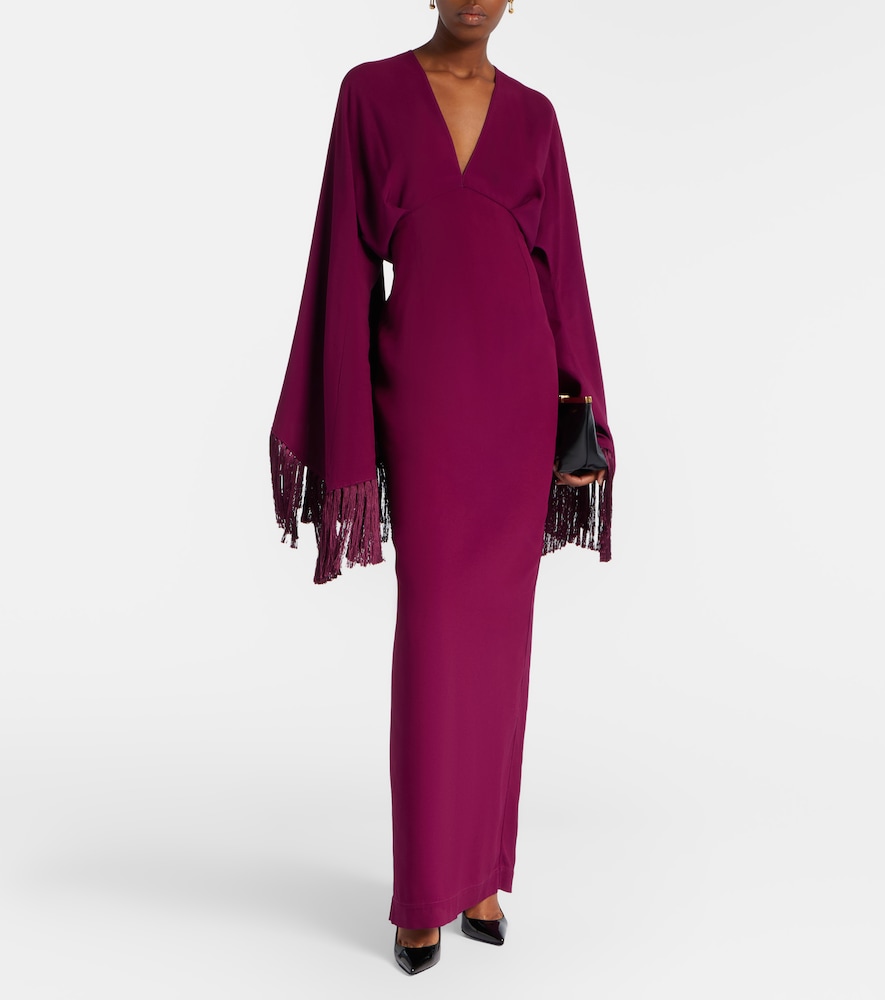 Taller Marmo Magnifique fringed gown