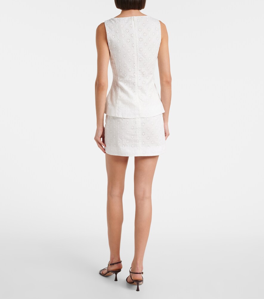 Loma Broderie Anglaise Miniskirt