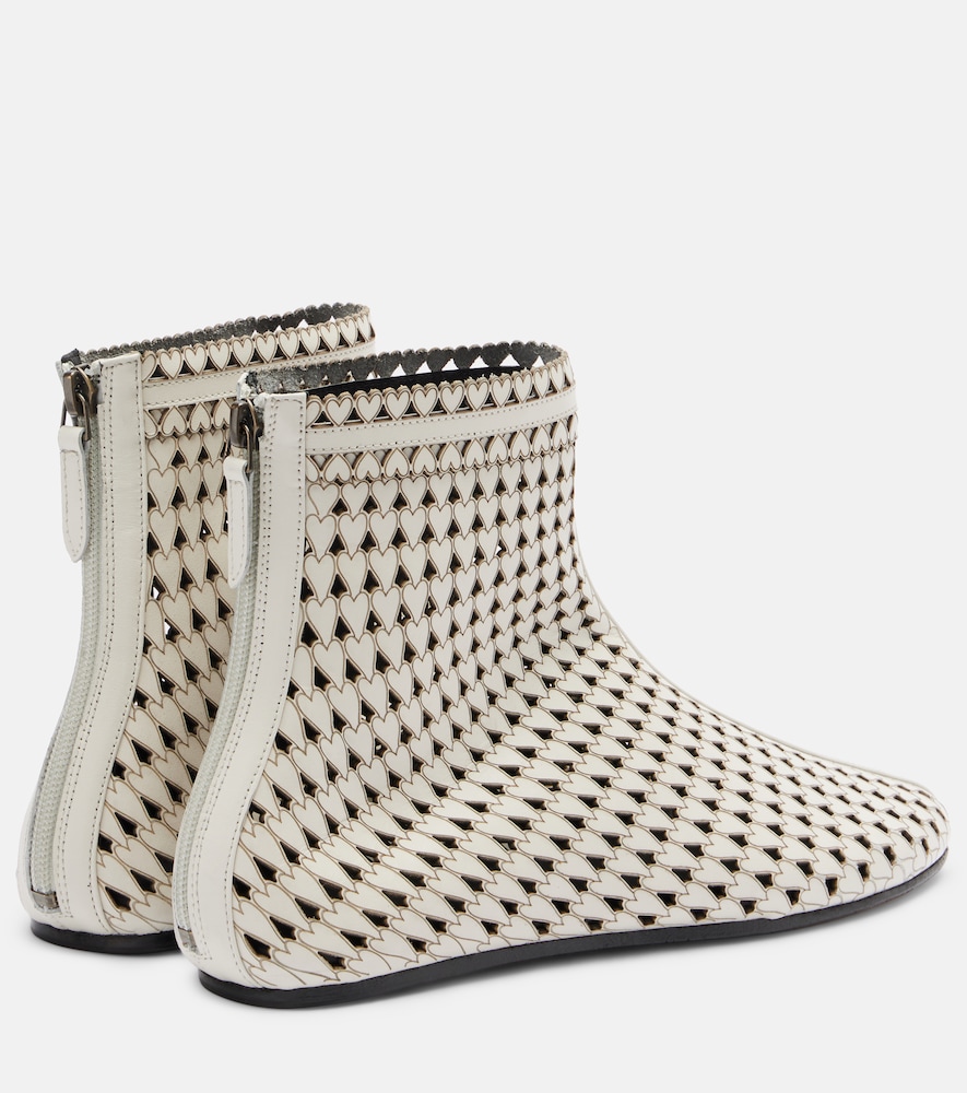  Isabel Marant Isabel Marant Ferix Laser-cut Leather Ankle Boots 