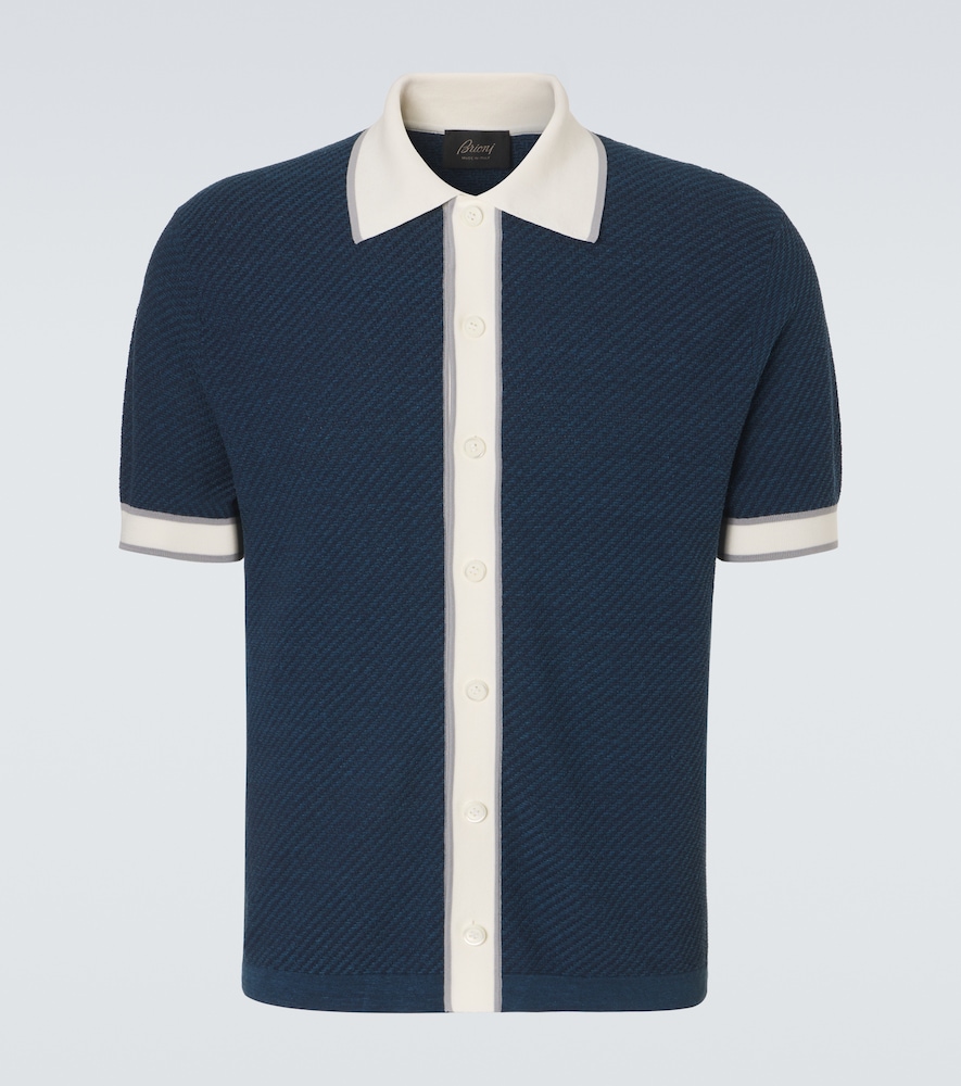 Camicia in lino, cotone e seta