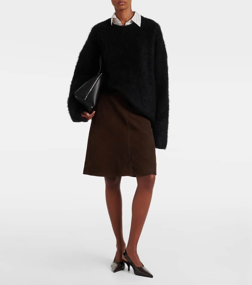 Totême Slingback Calf Leather Pumps In Burgundy