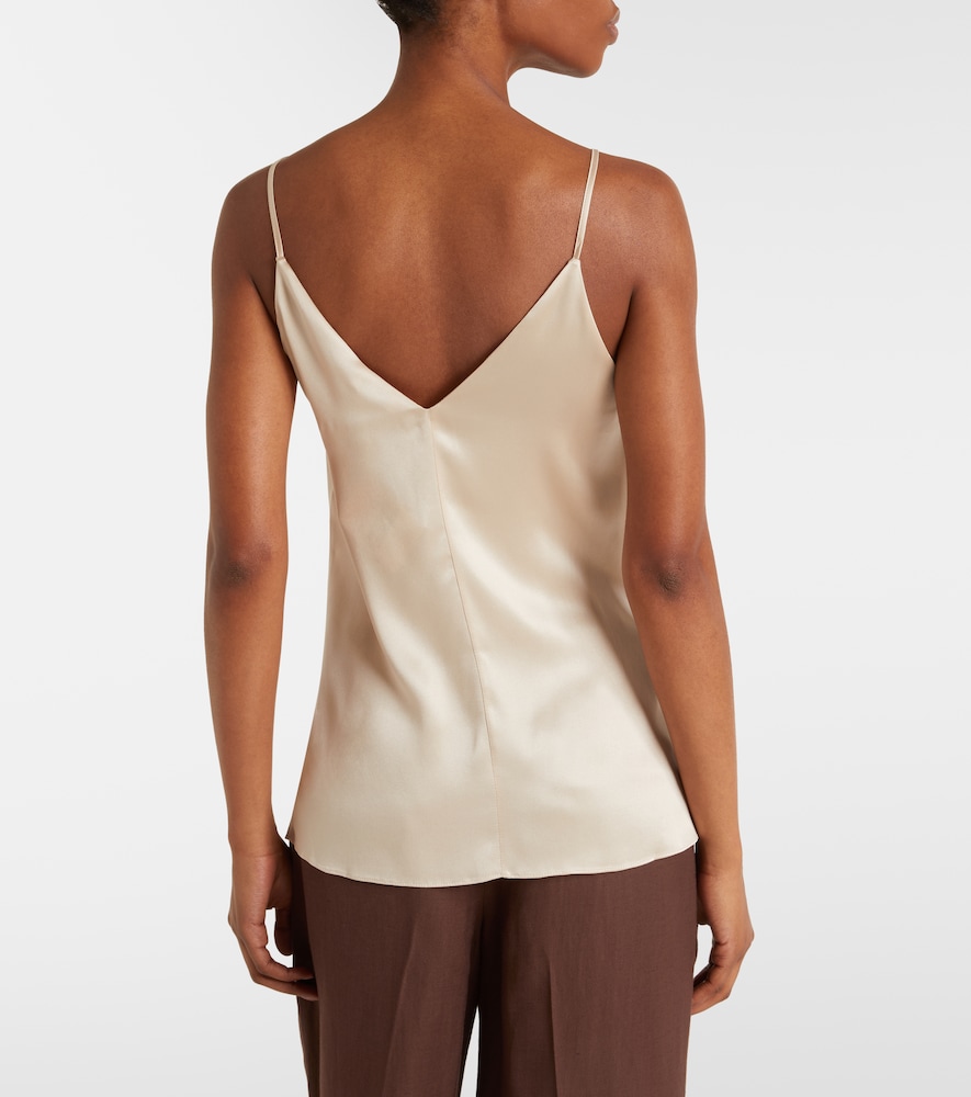  Brunello Cucinelli Brunello Cucinelli Silk-blend Satin Camisole 