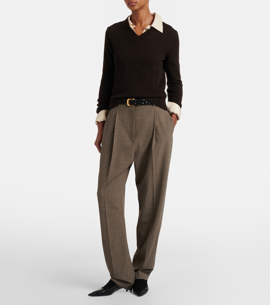 The Row Nalini knitted cashmere top