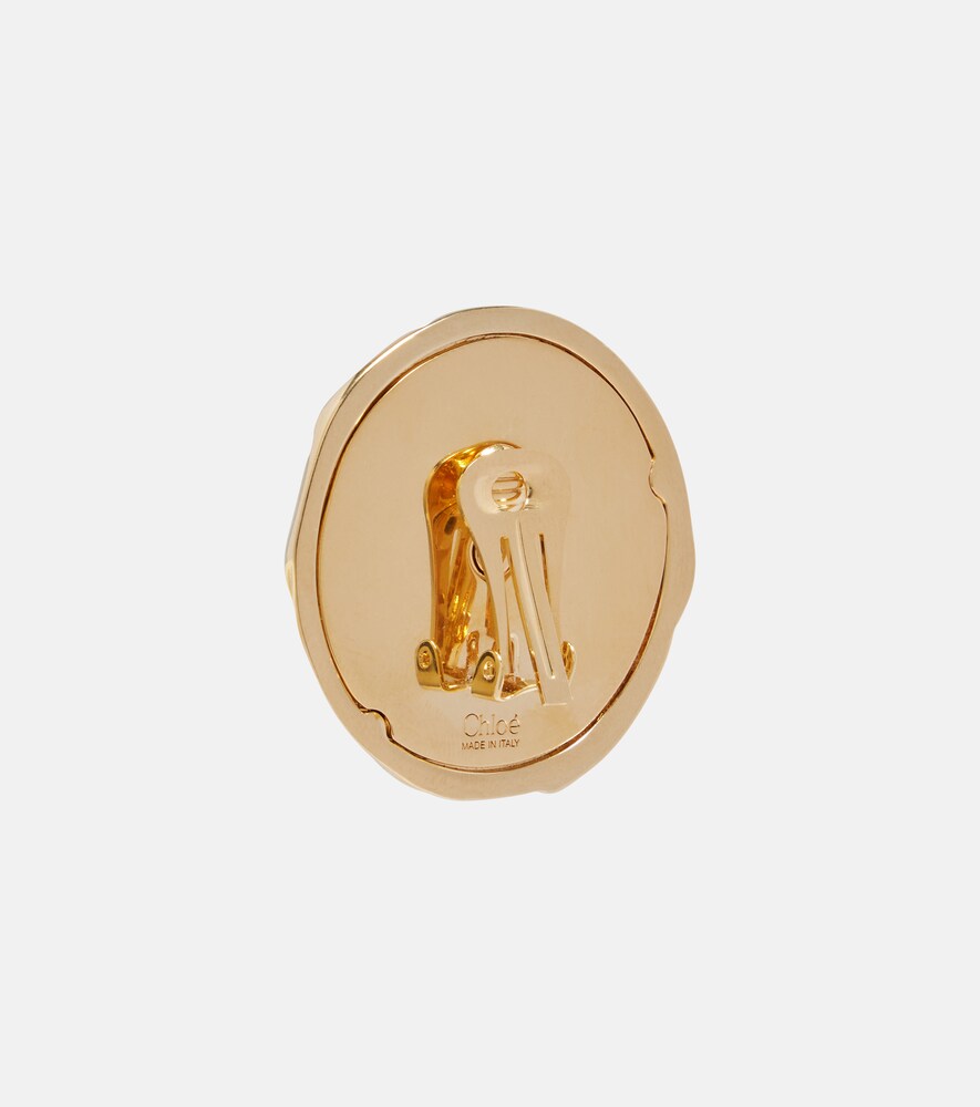  Chloe Chloe Chloe Pleats Clip-on Earrings 