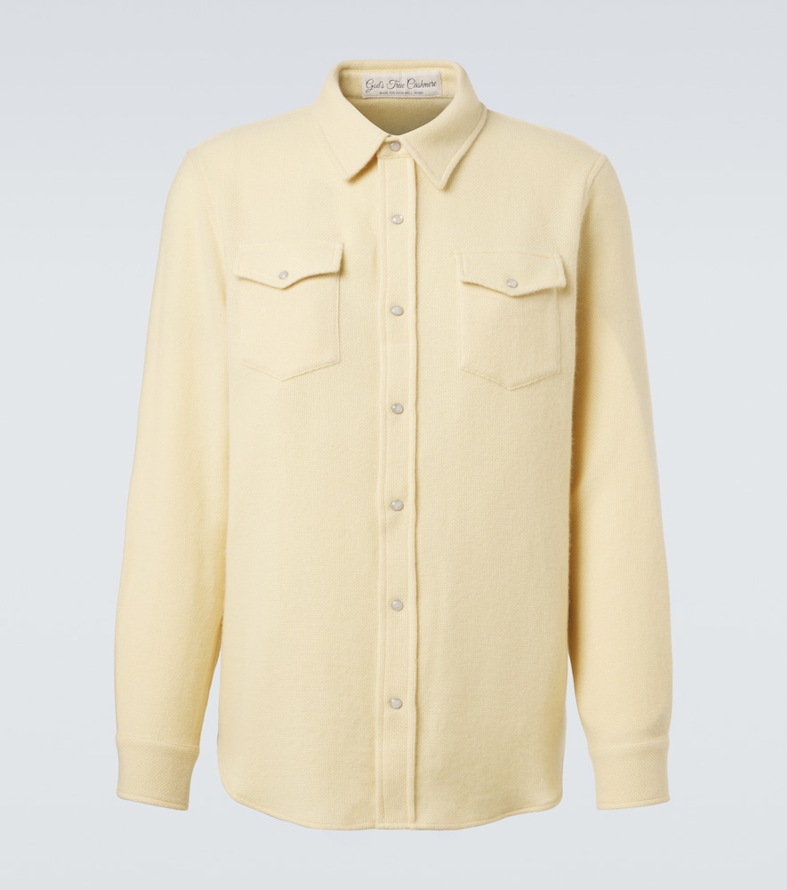 Camicia Daffodil Solid in cashmere con pietre di luna