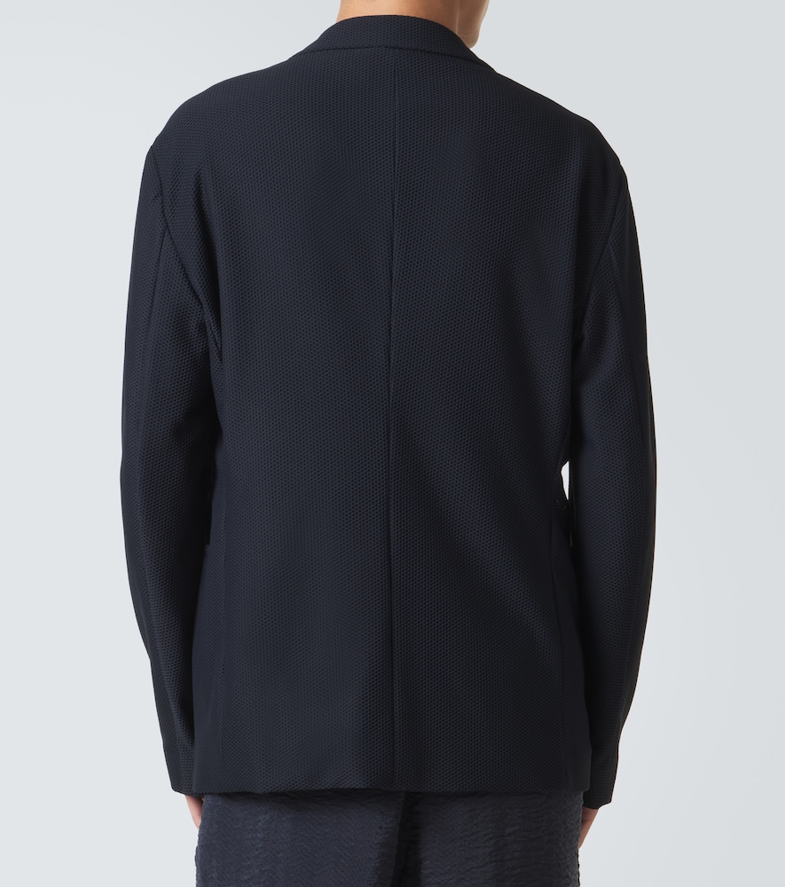 Waffle-Knit Blazer