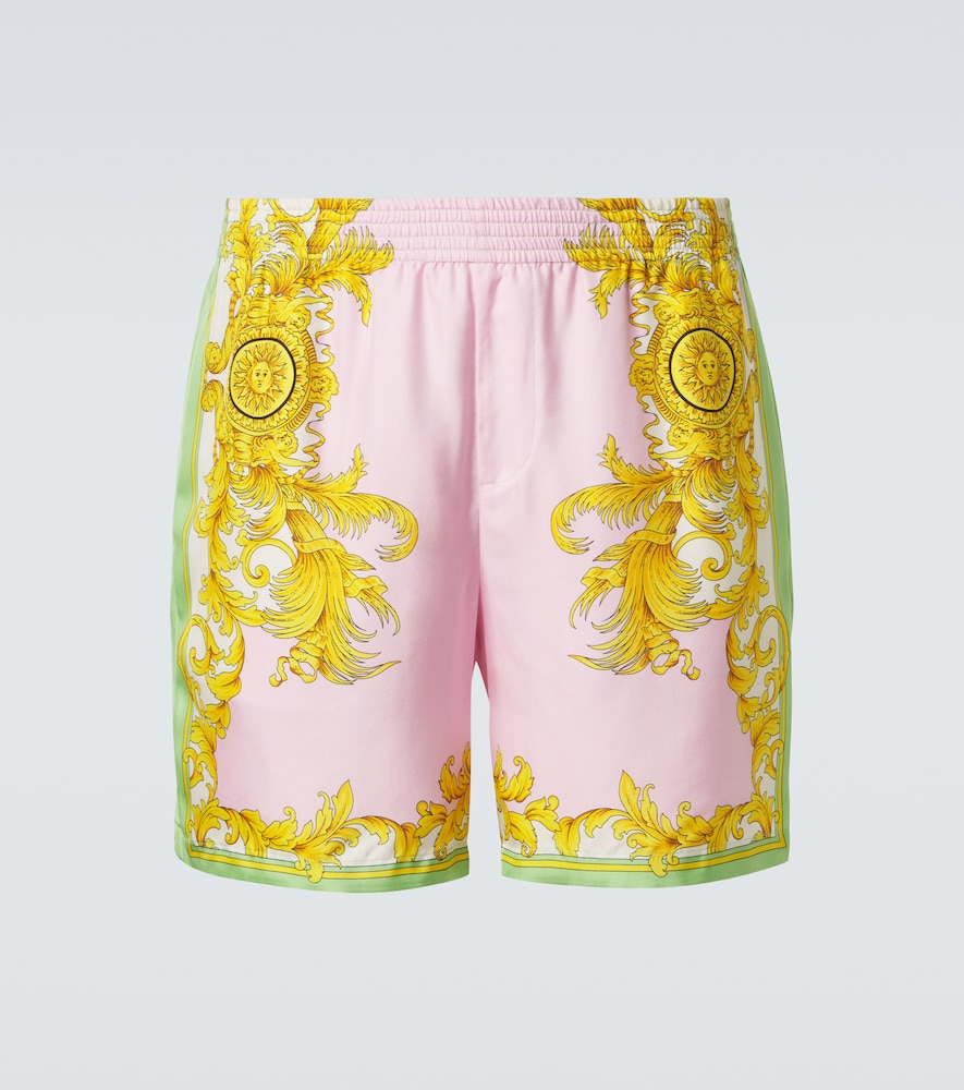 Bedruckte Shorts aus Seide