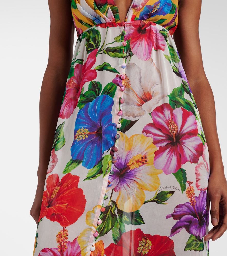 Dolce&Gabbana Floral Silk Chiffon Top