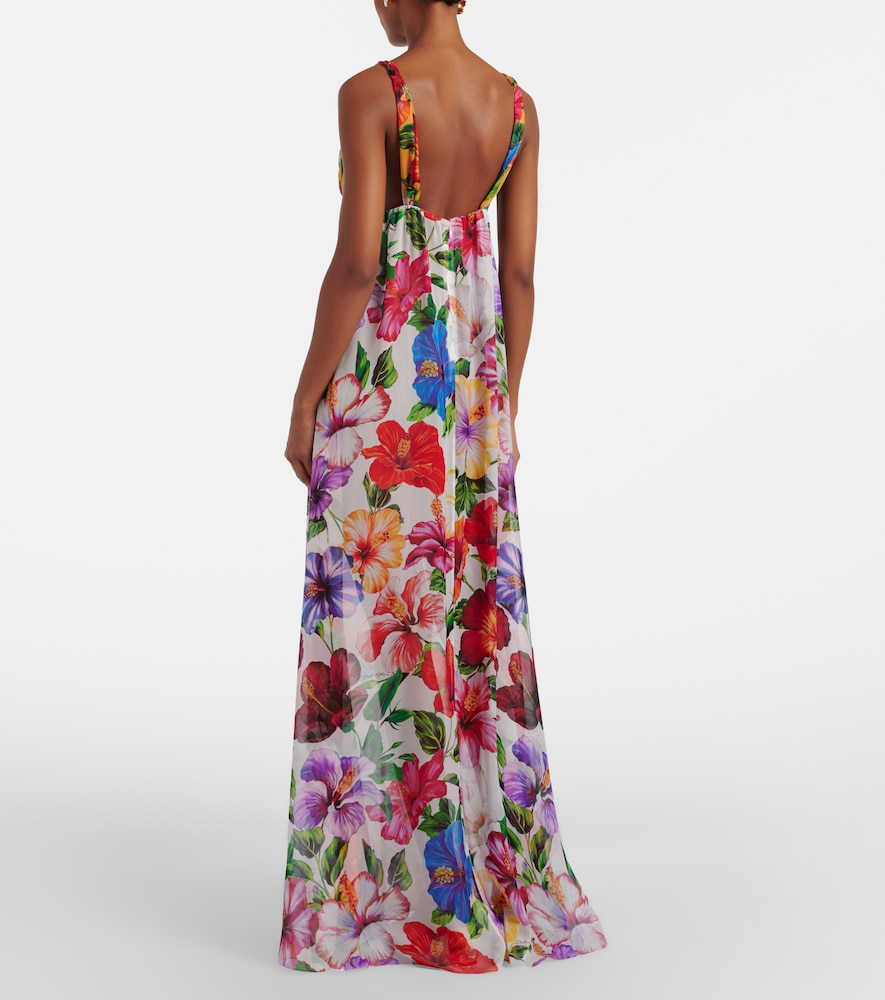 Dolce&Gabbana Floral Silk Chiffon Top