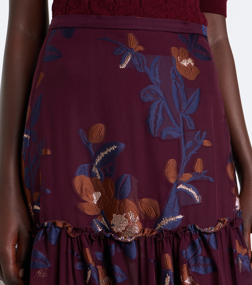 Etro Tiered silk-blend jacquard maxi skirt | Thumbnail 4 Etro Tiered silk-blend jacquard maxi skirt | Thumbnail 4