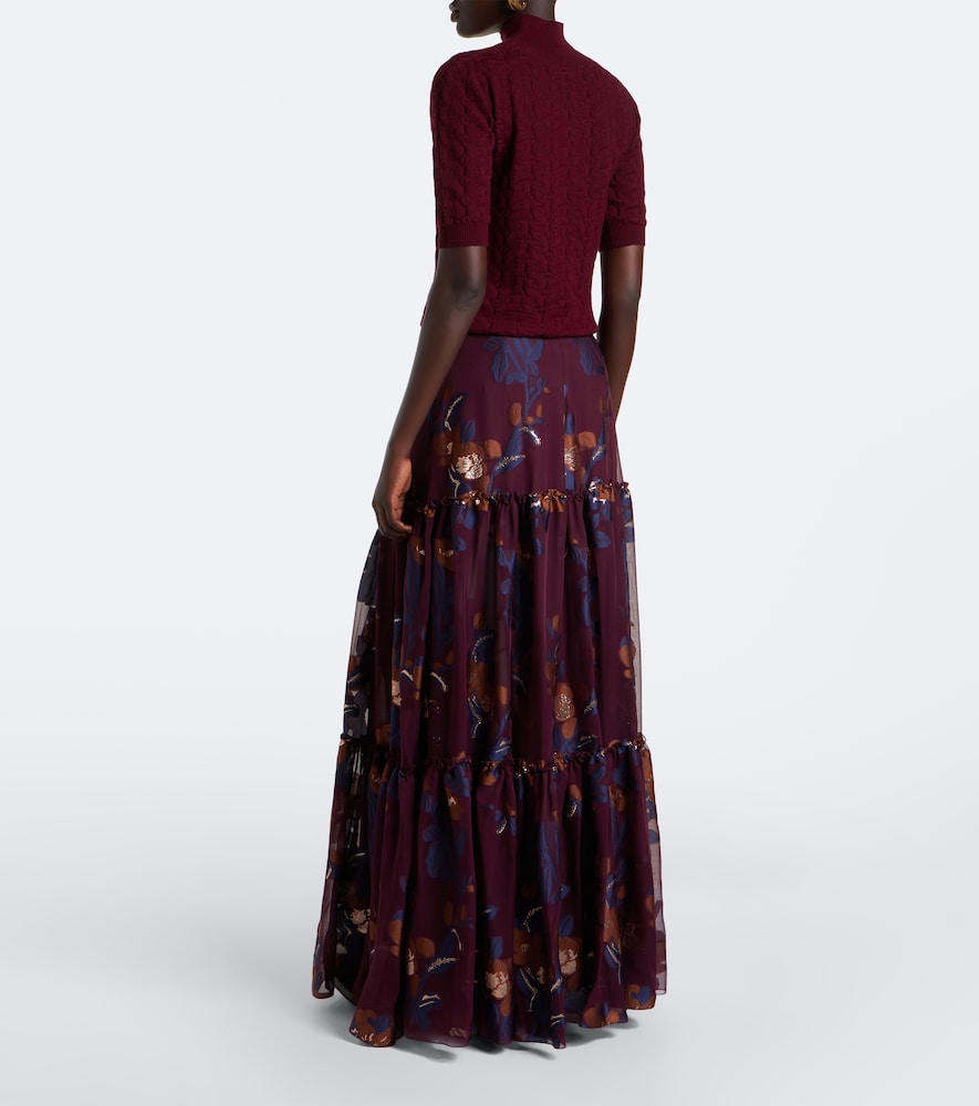 Etro Tiered silk-blend jacquard maxi skirt | Thumbnail 3 Etro Tiered silk-blend jacquard maxi skirt | Thumbnail 3