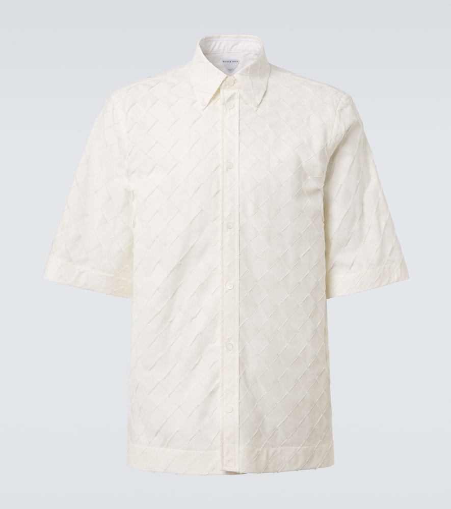 Camicia Intrecciato in popeline di cotone