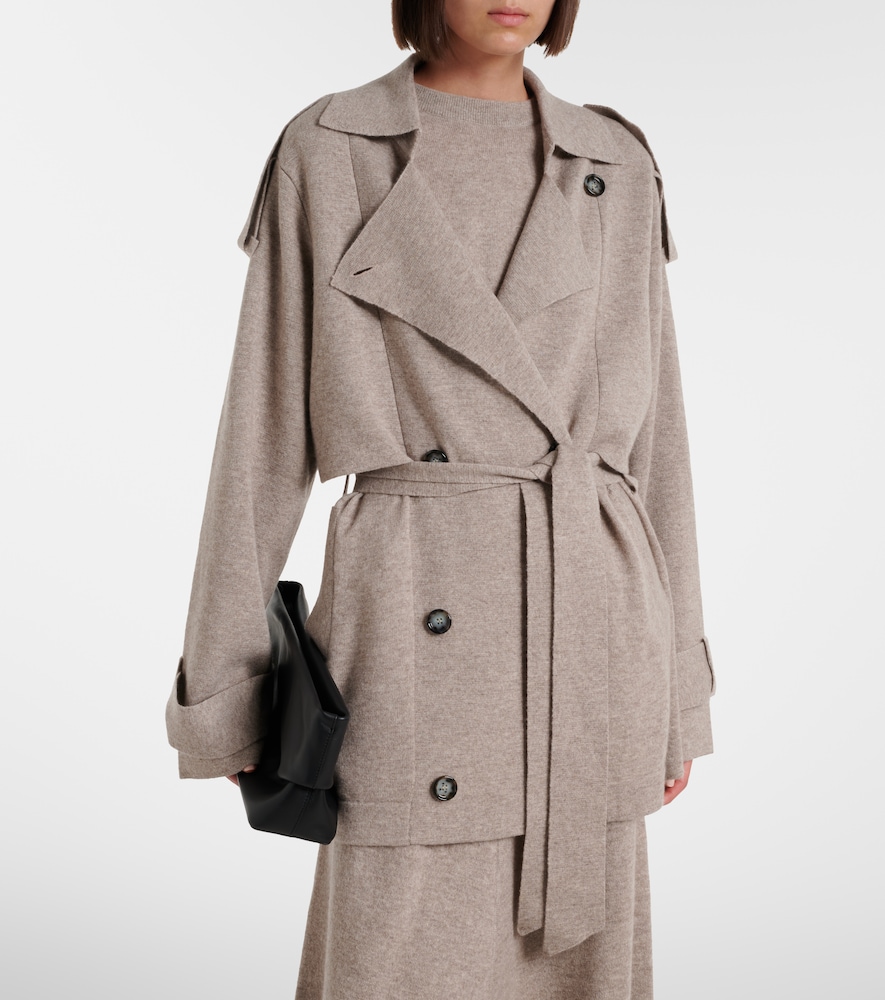 Jardin des Orangers Cropped wool and cashmere trench coat