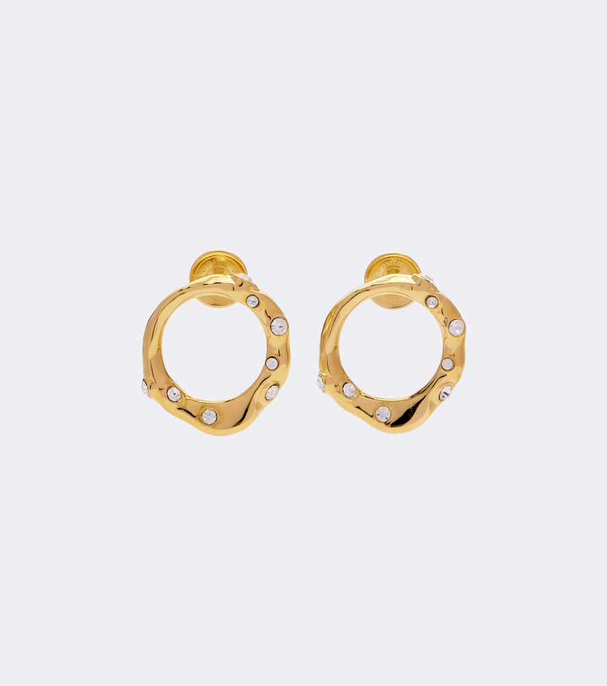 Dries Van Noten Embellished Stud Earrings In Gold