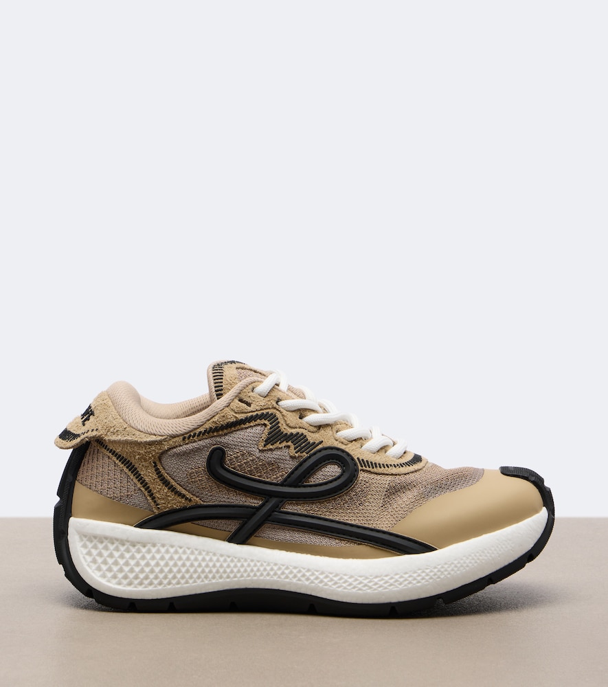 Pogo Mesh-Trimmed Sneakers
