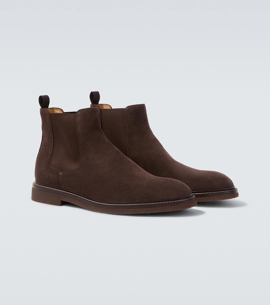 Brunello Cucinelli Men's Brown Suede Chelsea Boots UK Size 7 - Mytheresa