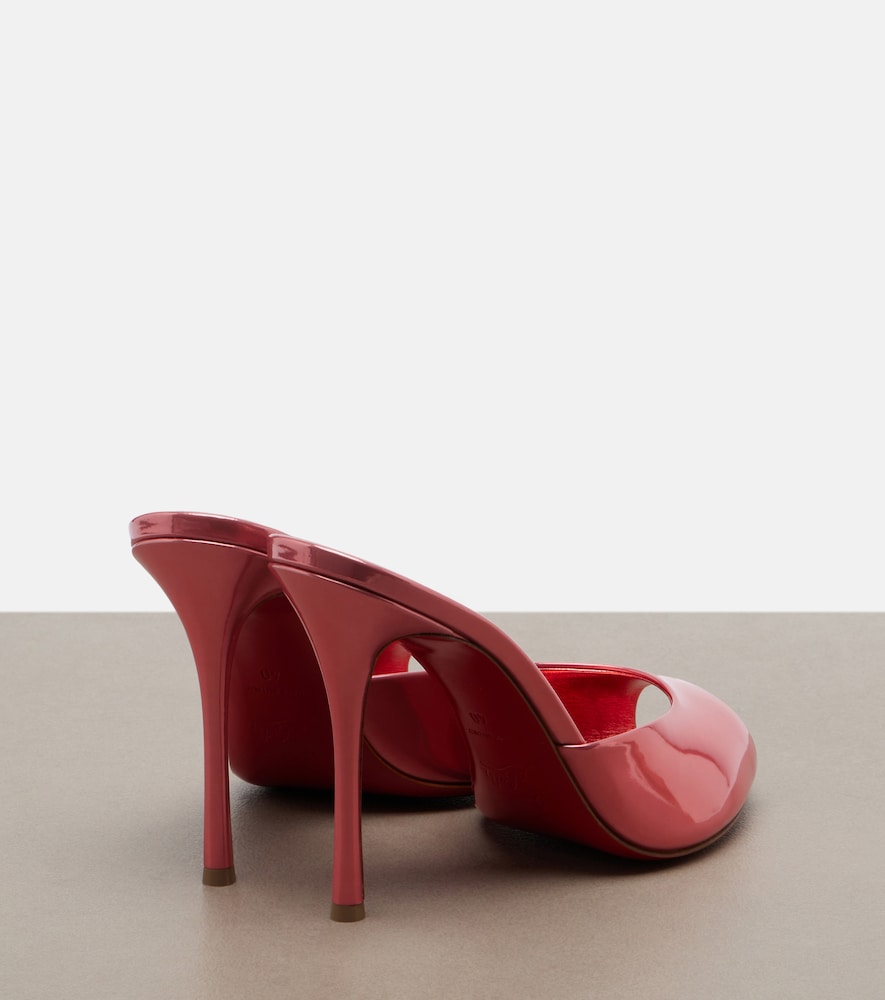  Christian Louboutin Christian Louboutin Me Dolly Laminated Leather Mules 