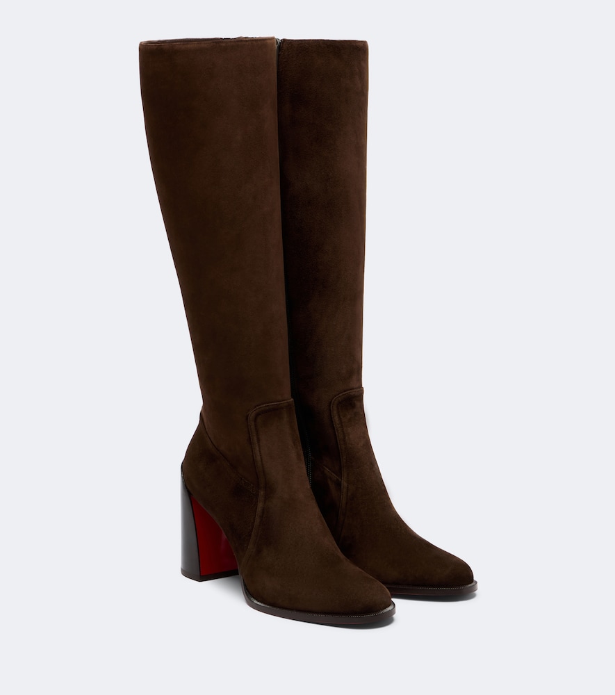 Kniehohe Stiefel Iranina aus Veloursleder