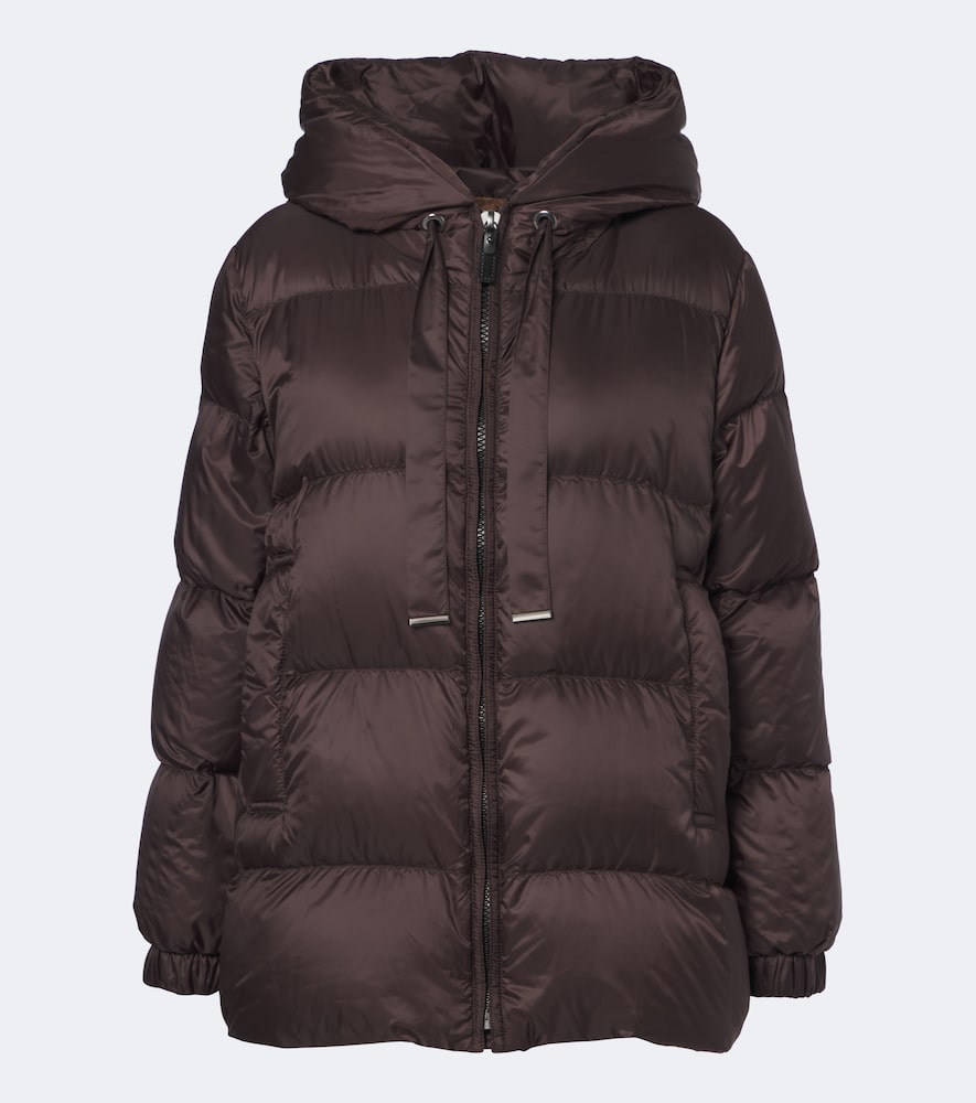 Max Mara Donna The Cube – Piumino Trapuntato Con Cappuccio Marrone It Taglia 42- Mytheresa