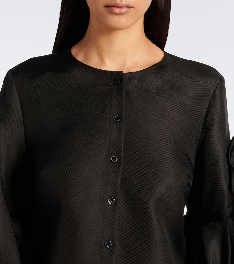 Floral-Appliqué Top