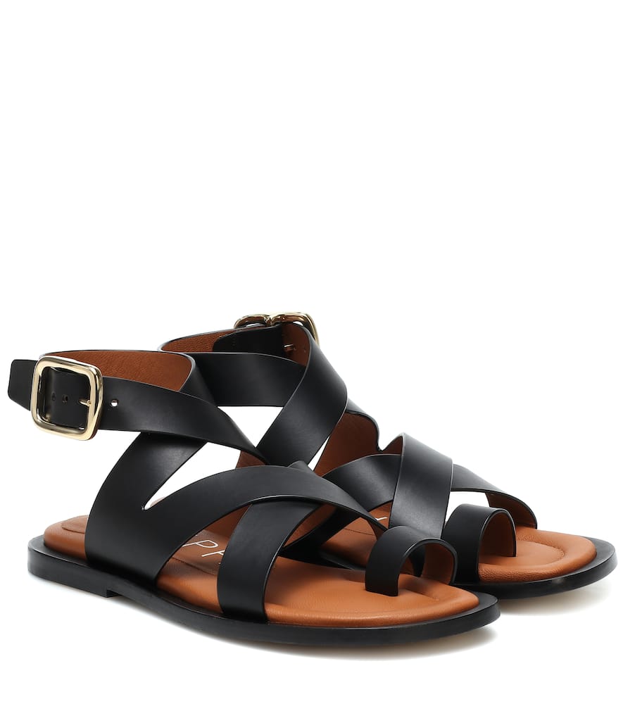 Click to view more detailed imagery on our partner's website Joseph Leather Sandals In Black