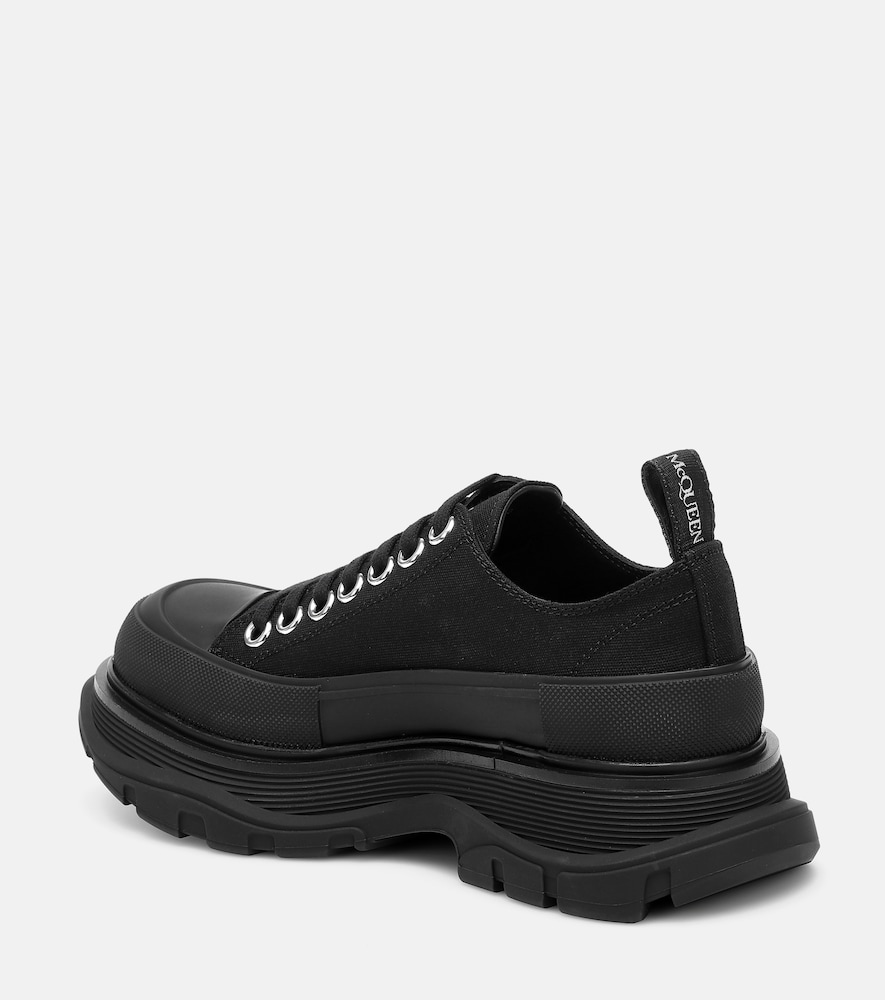  Mcqueen Mcqueen Tread Slick Leather Sneakers 